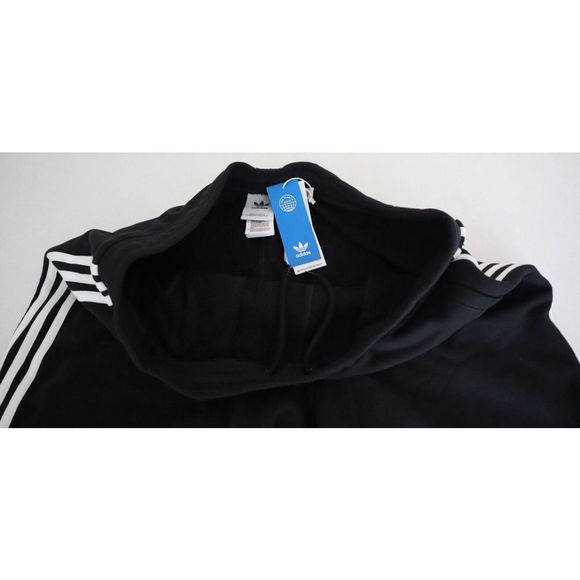 adidas Originals DH5798 Men's Sz XL Black/White 3-Stripes Cotton Shorts - Picture 3 of 9